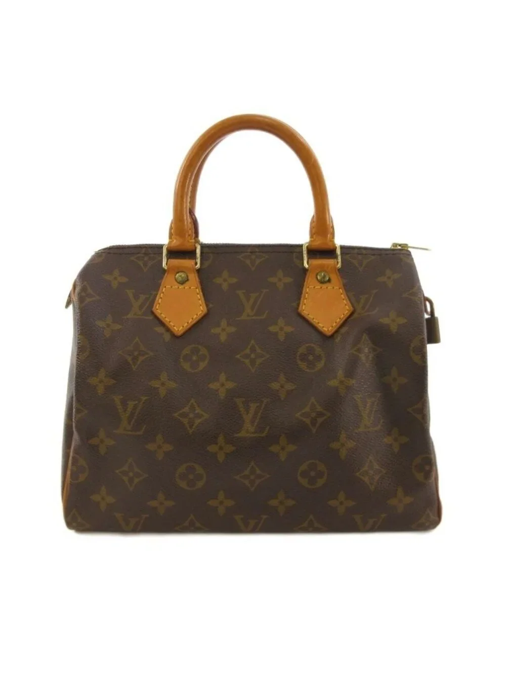 Louis Vuitton Monogram Speedy 25 Mini Boston Bag Brown